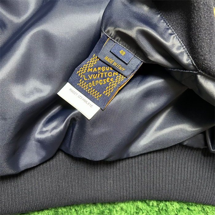 2024fw LV Leather Jacket Top Version