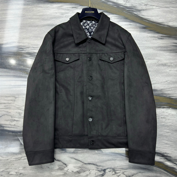 2024fw LV Real Leather Jacket Top Version