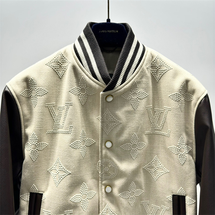 2024fw LV Leather Jacket Top Version