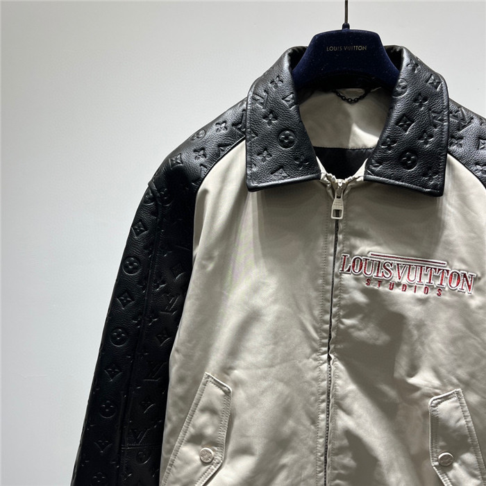 2023fw LV Real Leather Jacket Top Version