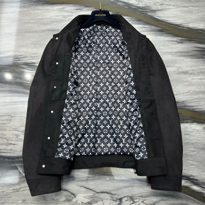 2024fw LV Real Leather Jacket Top Version